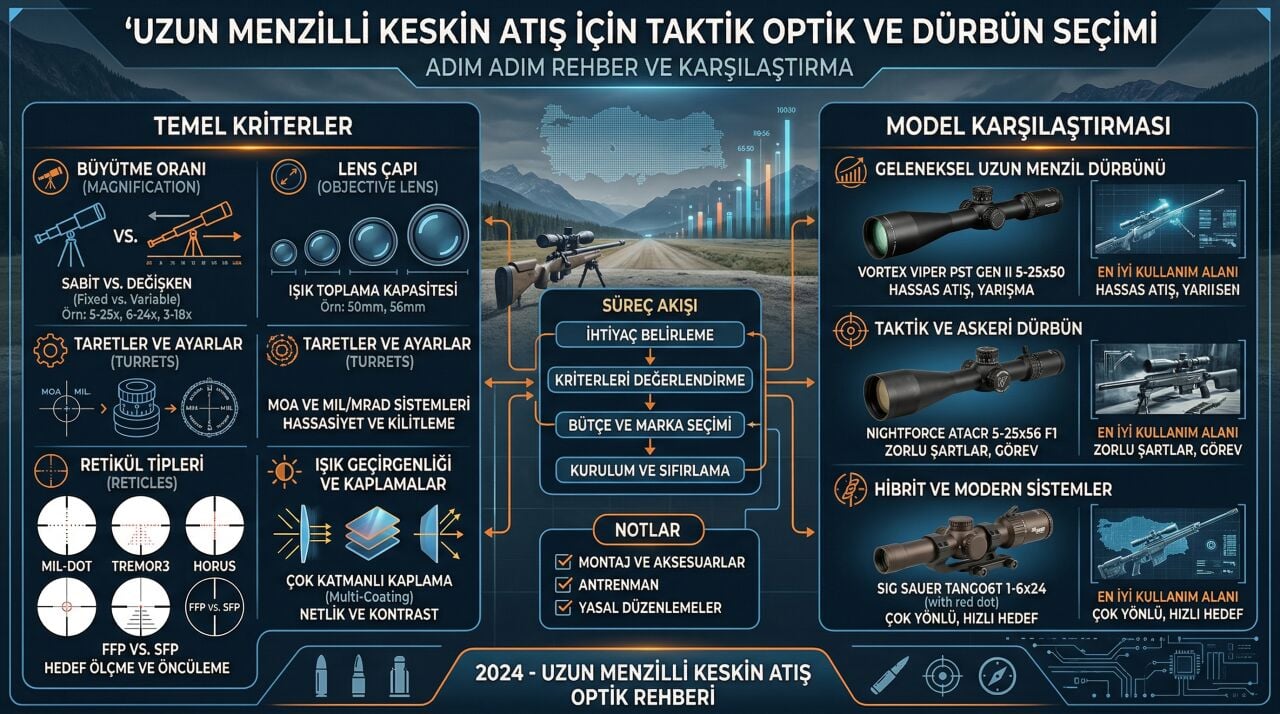 Uzun Menzilli Keskin Atış İçin Taktik Optik ve Dürbün Seçimi