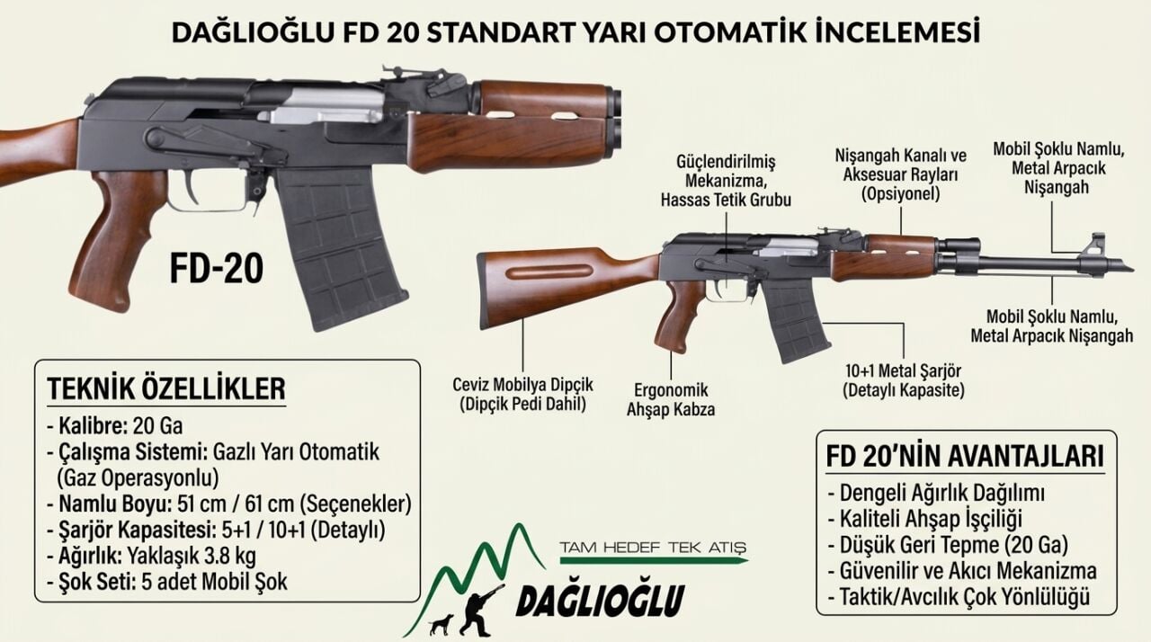 Dağlıoğlu FD 20 Standart Yarı Otomatik İncelemesi