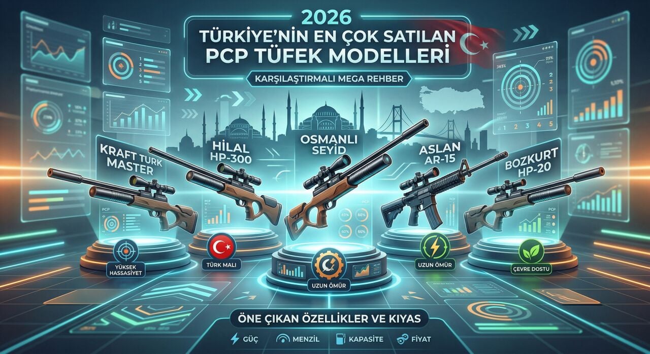 2026 Türkiye'nin En Çok Satılan PCP Tüfek Modelleri (Karşılaştırmalı Mega Rehber)