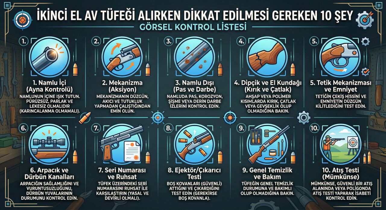 İkinci el av tüfeği dikkati Prizma Av