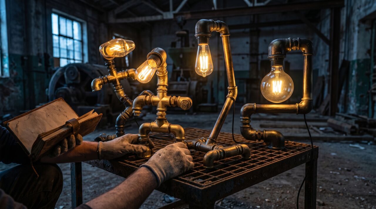 Tasarım Masa Lambasi Modelleri - Endustriyel ve Steampunk Koleksiyon