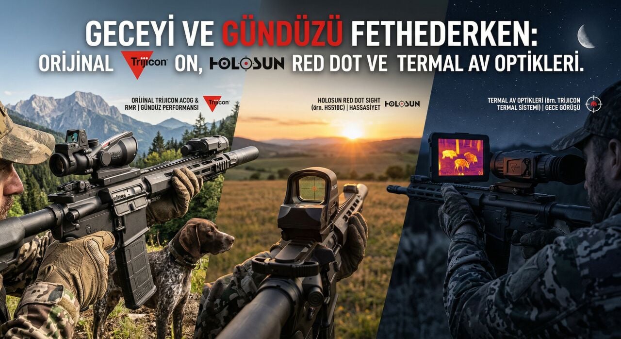 Geceyi ve Gündüzü Fethederken: Orijinal Trijicon, Holosun Red Dot ve Termal Avcı Optikleri