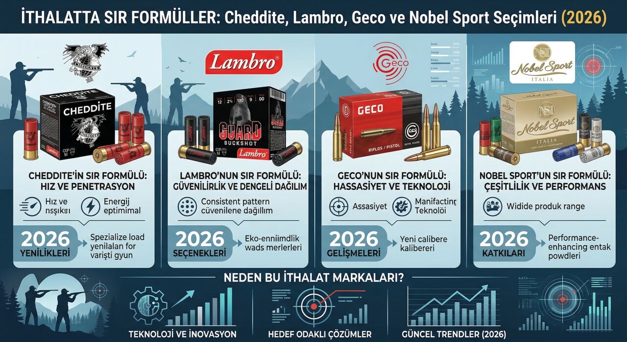 Lambro Geco Cheddite Nobel Sport fişek Prizma Av