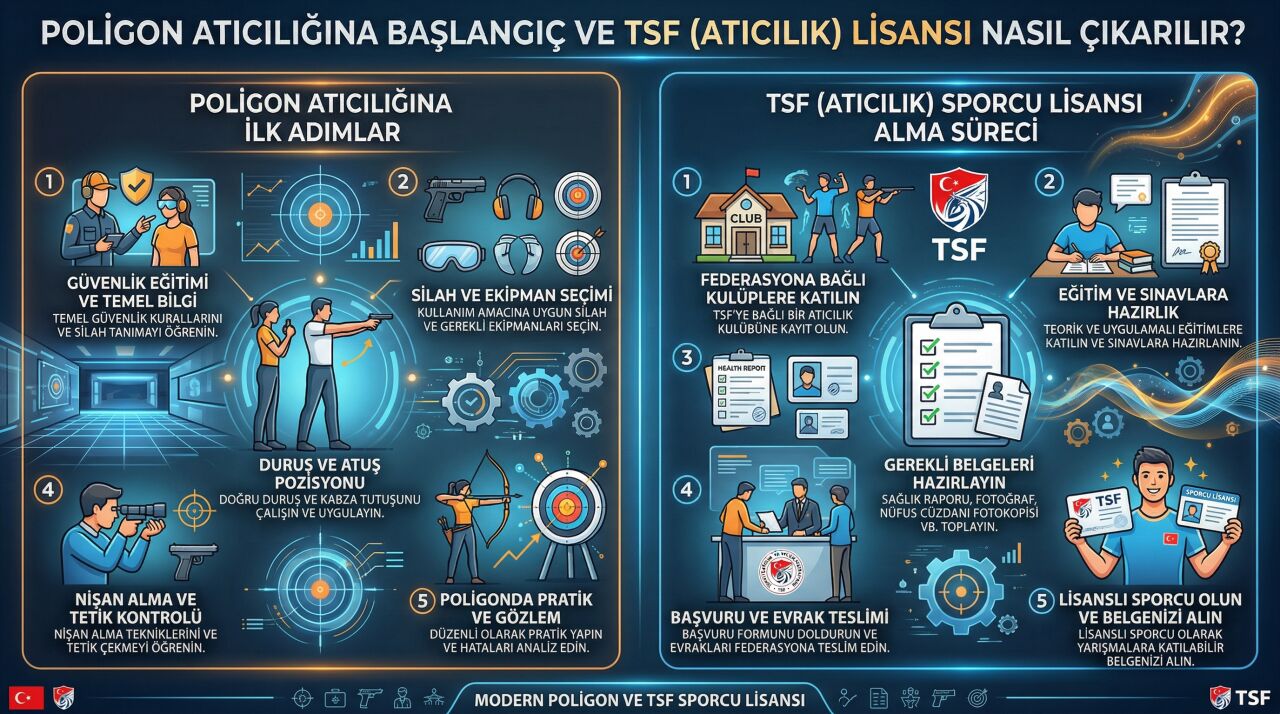 Poligon Atıcılığına Başlangıç ve TSF (Atıcılık) Lisansı Nasıl Çıkarılır?