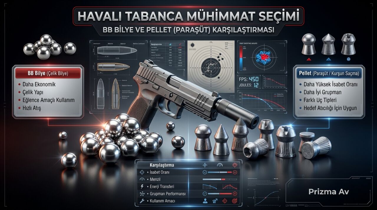 Havalı Tabanca Mermisi Seçimi: BB Bilye ve Pellet