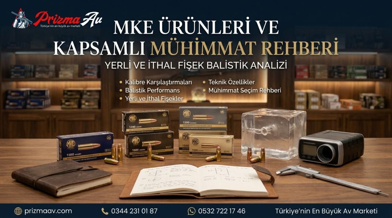 MKE Ürünleri ve Kapsamlı Mühimmat Rehberi: Yerli ve İthal Fişek Balistik Analizi