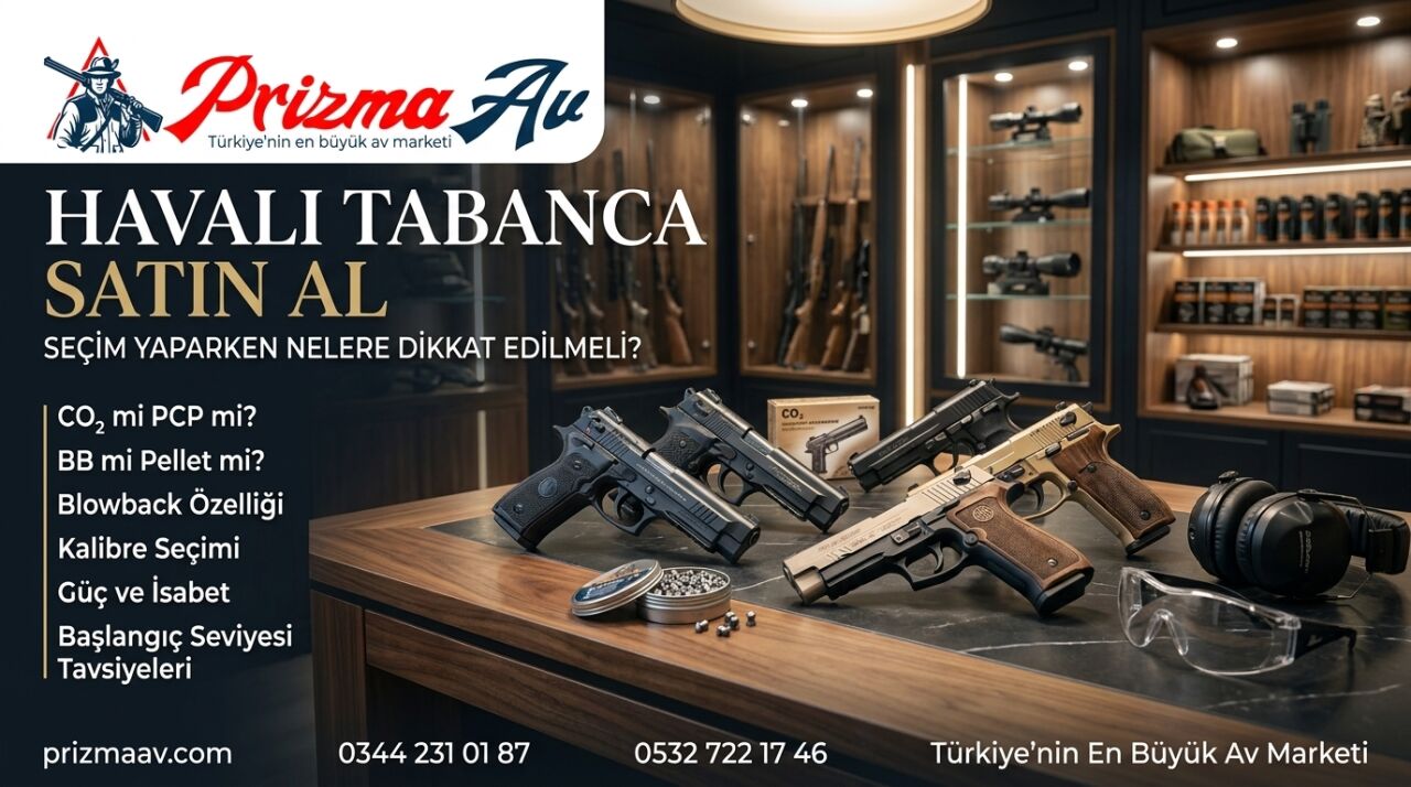 Havalı Tabanca Satın Al: Seçim Yaparken Nelere Dikkat Edilmeli?