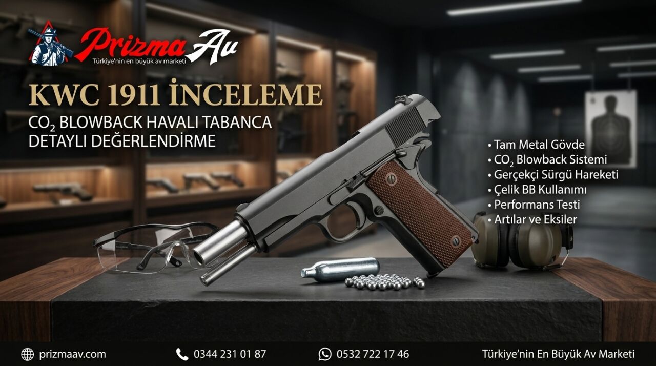 KWC 1911 İnceleme: CO2 Blowback Havalı Tabanca Detaylı Değerlendirme