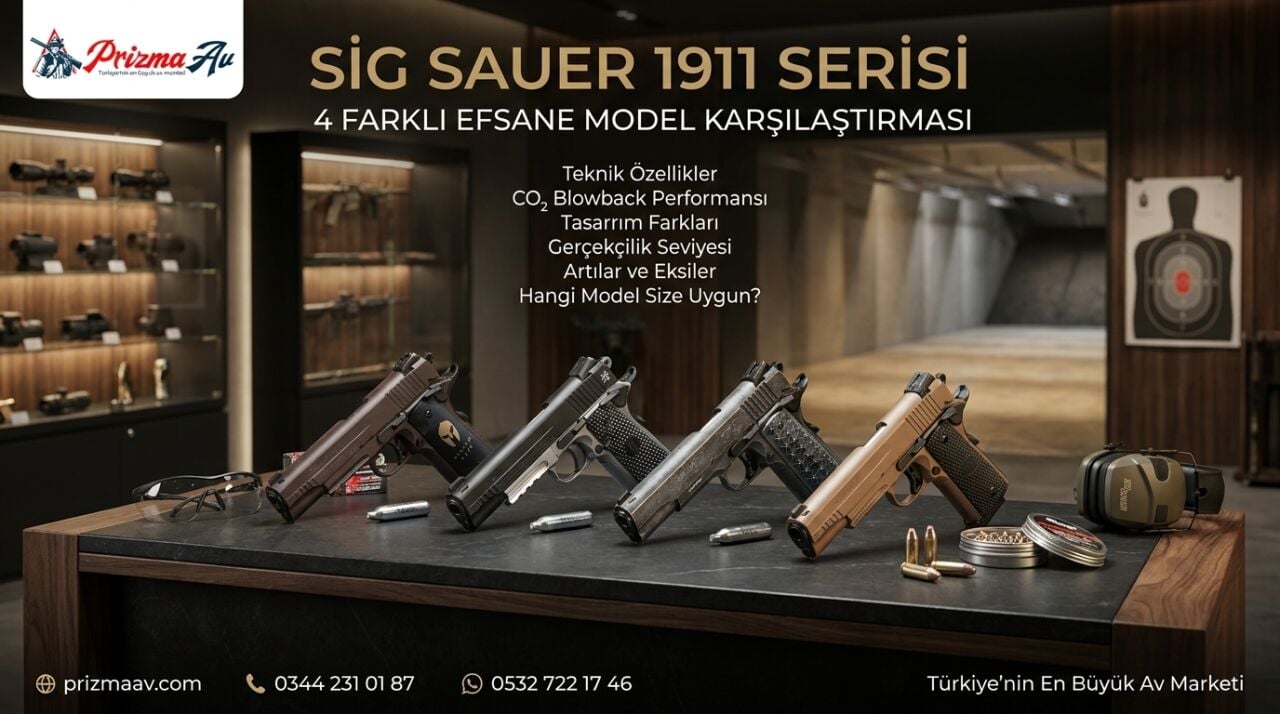 Sig Sauer 1911 Serisi İncelemesi: 4 Farklı Efsane Model Karşılaştırması