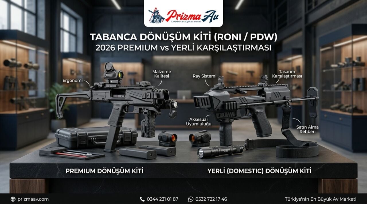 Tabanca Dönüşüm Kiti (RONI/PDW) Rehberi 2026 — Premium vs Yerli Karşılaştırma