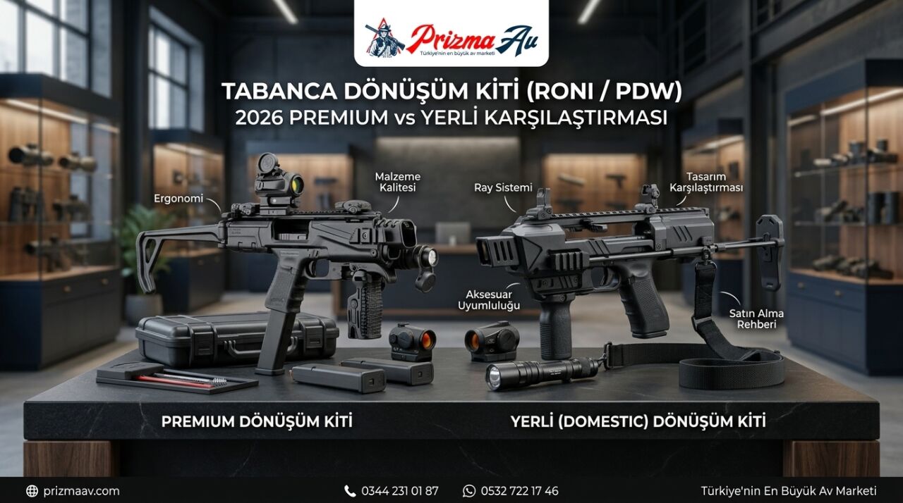 Tabanca Dönüşüm Kiti (RONI/PDW) Rehberi 2026 — Premium vs Yerli Karşılaştırma