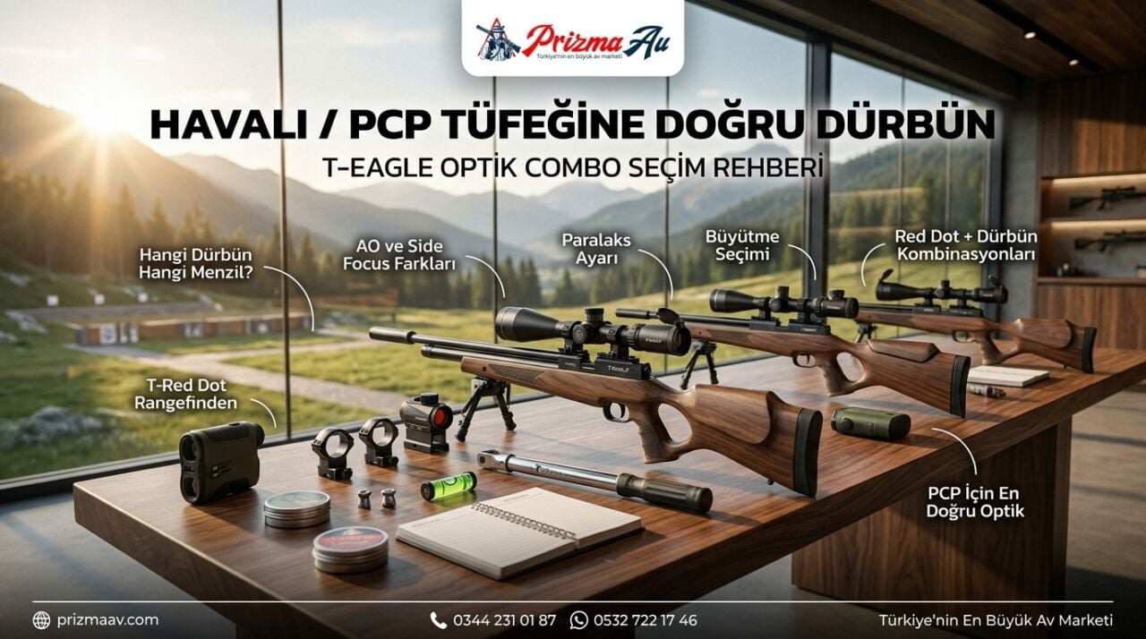 Havalı PCP Tüfeğine Doğru Dürbün: T-Eagle Optik Combo Seçim Rehberi