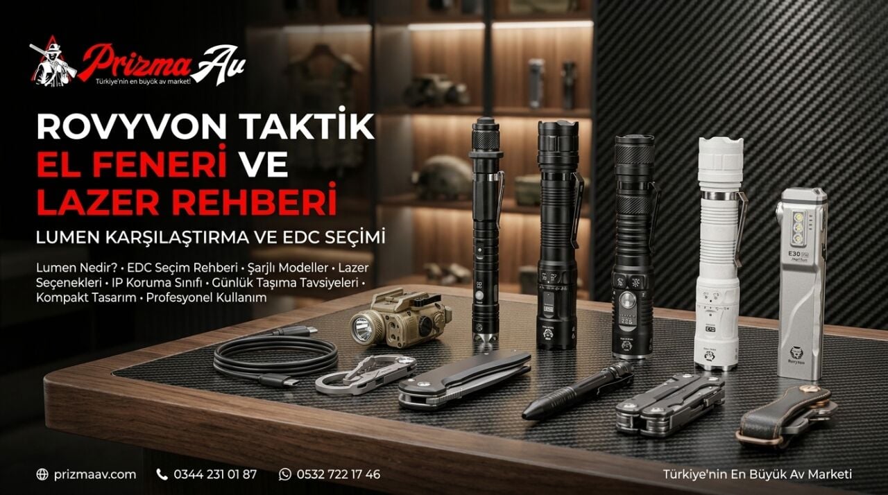 RovyVon Taktik El Feneri ve Lazer Rehberi: Lumen Karşılaştırma ve EDC Seçimi