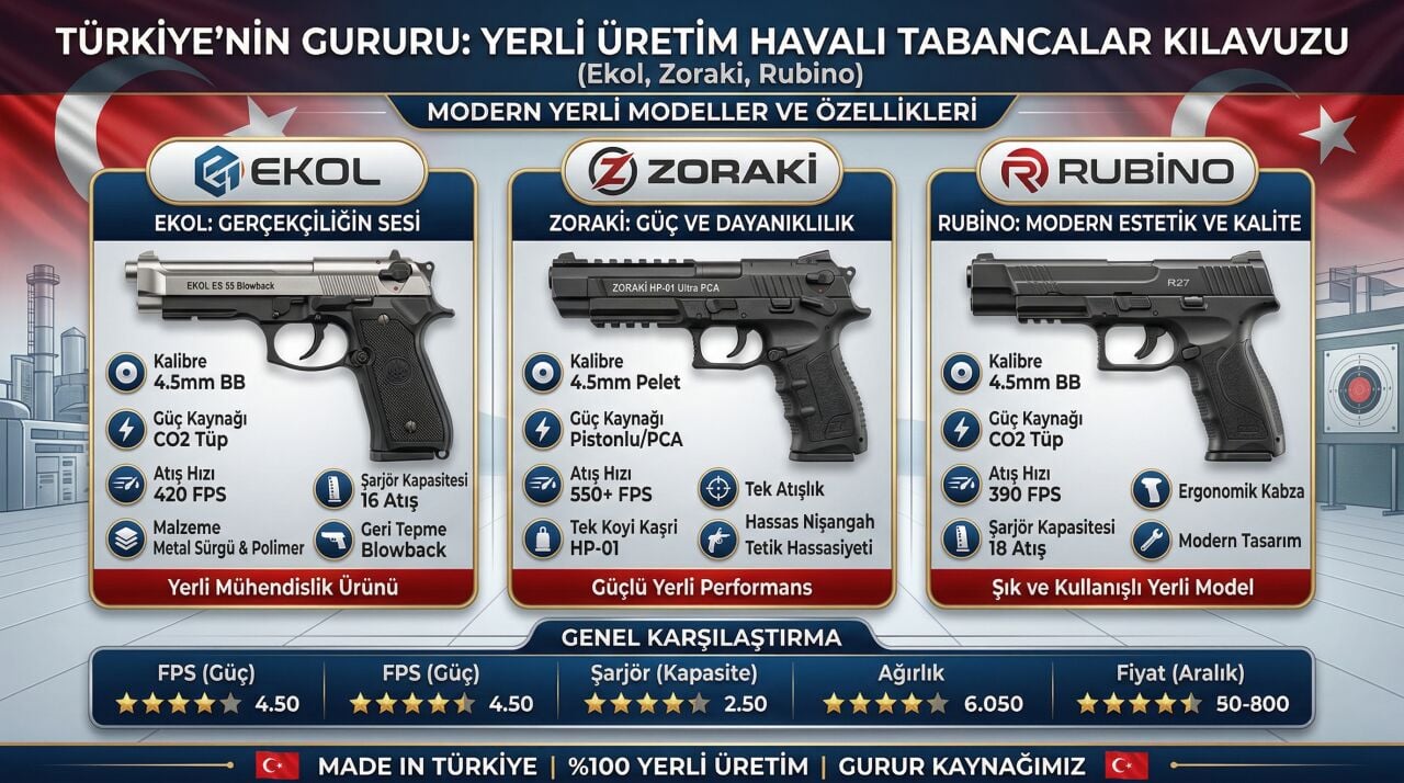 yerli havalı tabanca Prizma Av