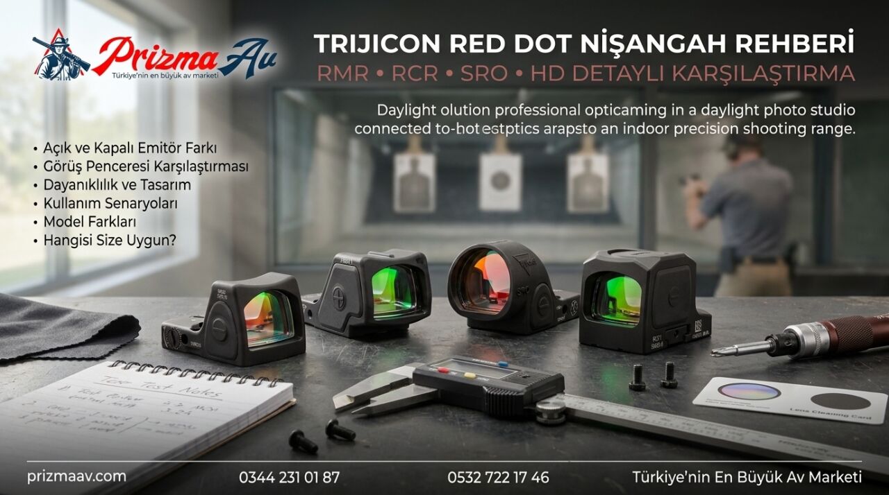 Trijicon Red Dot Nişangah Rehberi: RMR, RCR, SRO ve HD Karşılaştırma