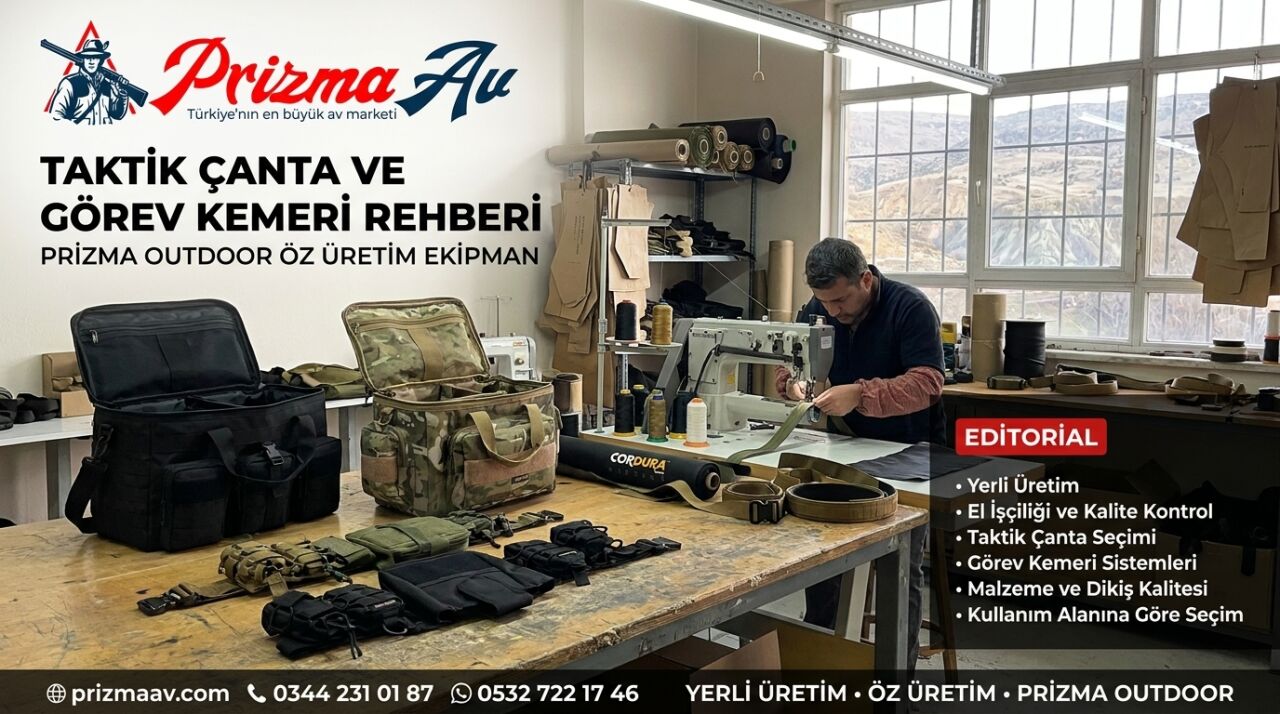 Taktik Çanta ve Görev Kemeri Rehberi — Prizma Outdoor Öz Üretim Ekipman