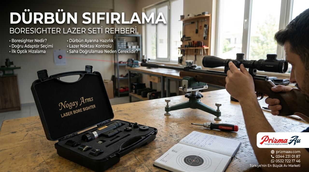 Tüfek ve Tabanca Sıfırlama: Boresighter Lazer Seti Nasıl Kullanılır?
