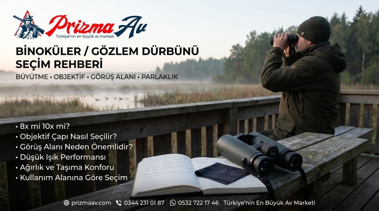 Avcı ve Gözlemci için Binoküler (El Dürbünü) Seçim Rehberi — Büyütme, Objektif, Çıkış Pupili