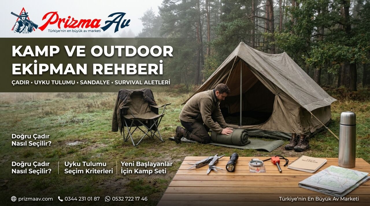 Kamp ve Outdoor Ekipman Rehberi — Çadır, Uyku Tulumu, Sandalye ve Survival Aletleri
