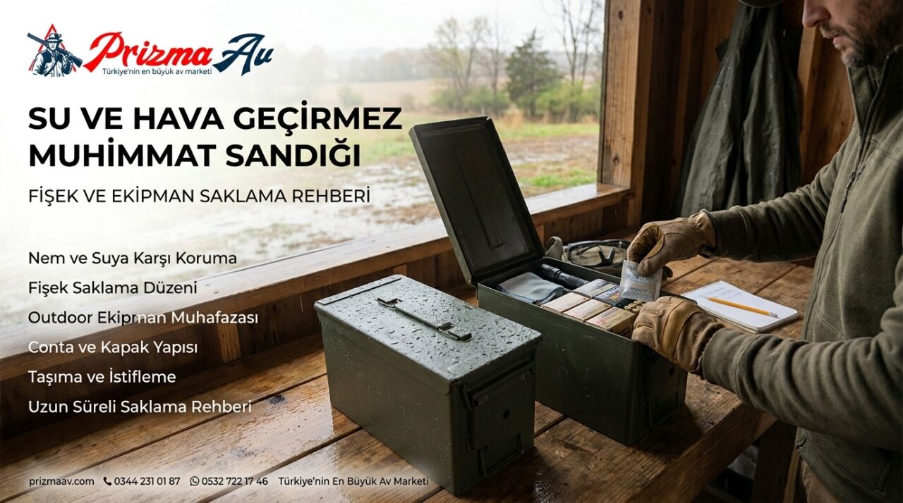 Su ve Hava Geçirmez Muhimmat Sandığı — Fişek ve Ekipman Saklama Rehberi