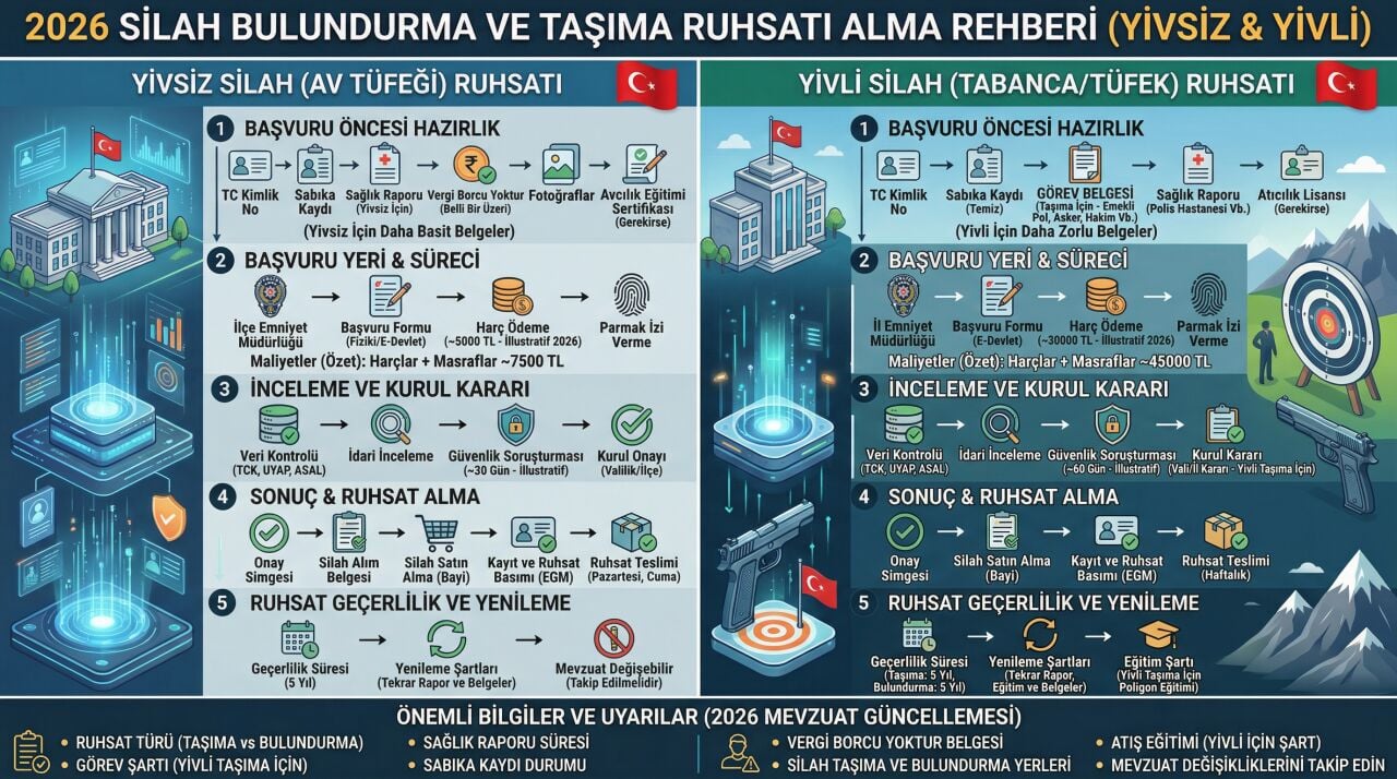Silah ruhsatı nasıl alınır 2026 Prizma Av