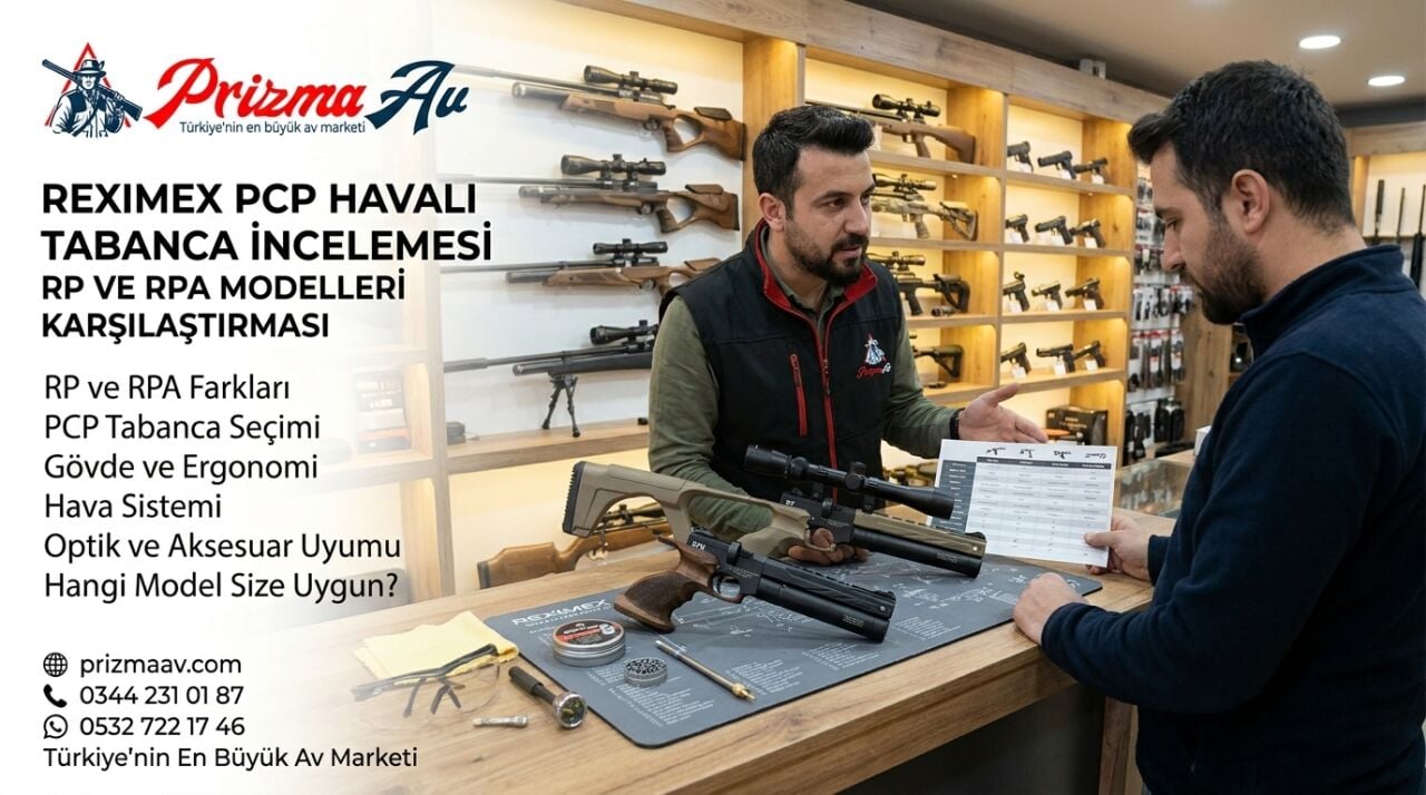 Reximex PCP Havalı Tabanca İncelemesi: RP ve RPA Modelleri Karşılaştırması