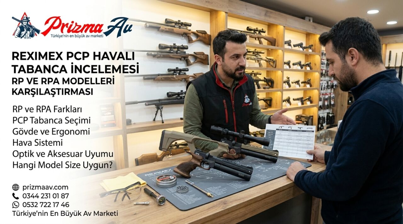 Reximex PCP Havalı Tabanca İncelemesi: RP ve RPA Modelleri Karşılaştırması