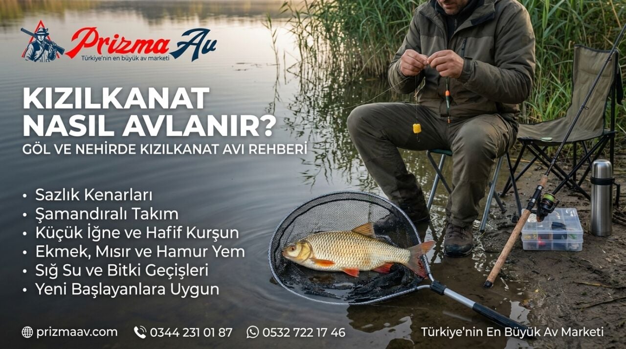 Kızılkanat Nasıl Avlanır? Göl ve Nehirde Kızılkanat Avı Rehberi
