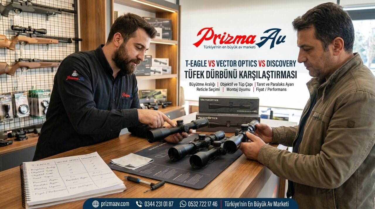 T-Eagle vs Vector Optics vs Discovery: Tüfek Dürbünü Karşılaştırması