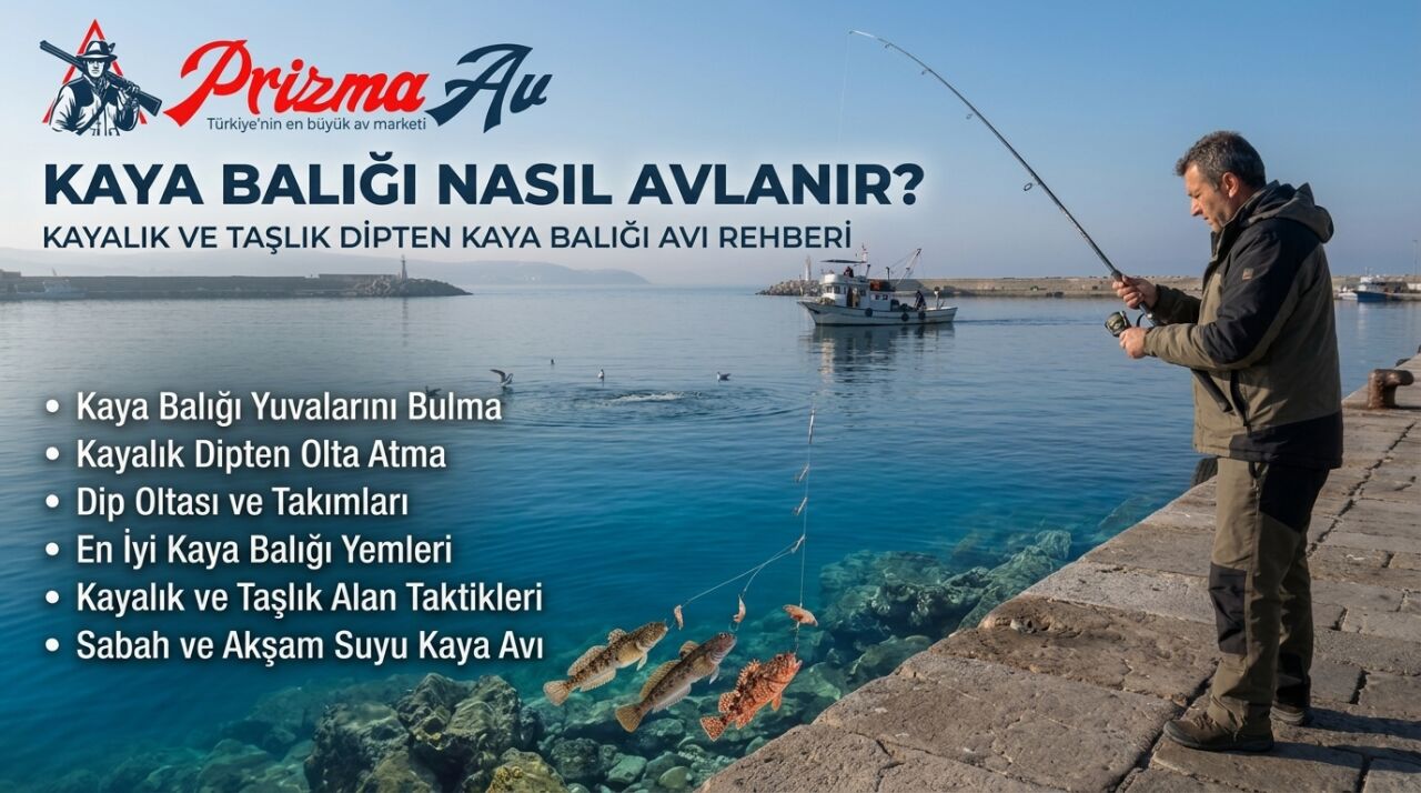 Kaya Balığı Nasıl Avlanır? Kayalık ve Taşlık Dipten Kaya Balığı Avı Rehberi