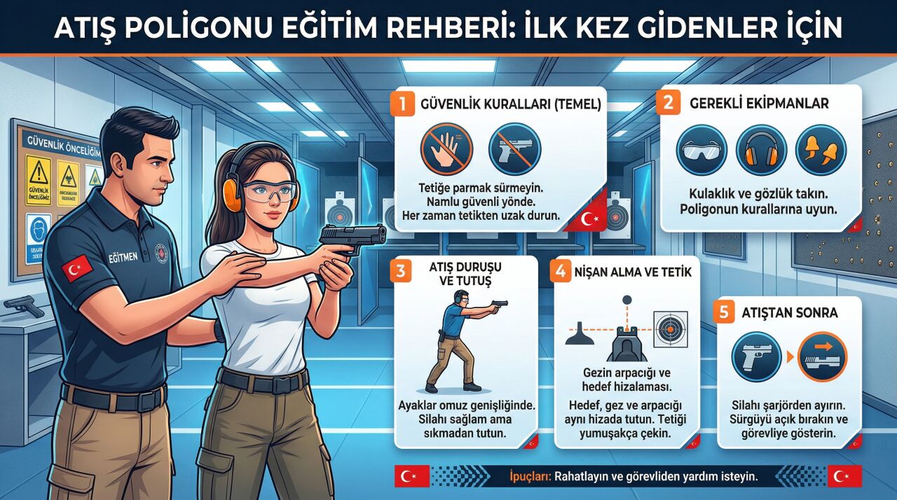 Atış Poligonu Eğitim Rehberi: İlk Kez Gidenler İçin