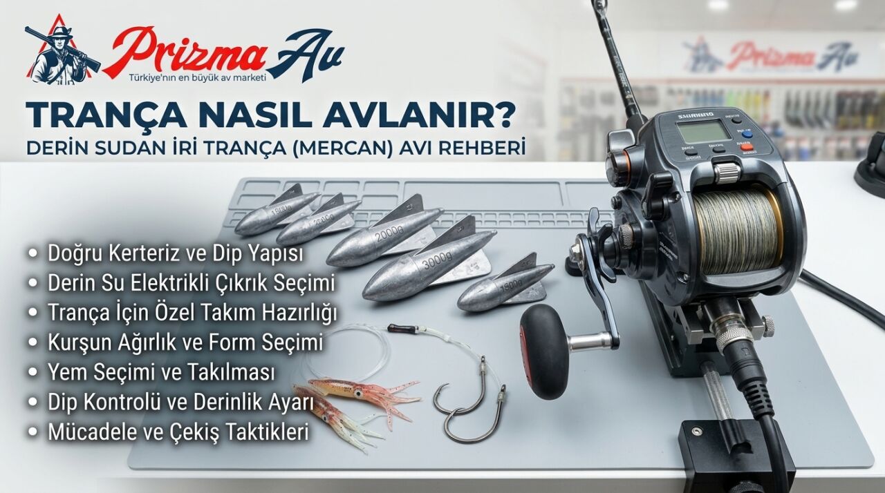 Trança Nasıl Avlanır? Derin Sudan İri Trança (Mercan) Avı Rehberi