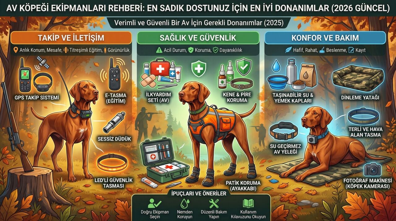 Av Köpeği Ekipmanları Rehberi: En Sadık Dostunuz İçin En İyi Donanımlar (2026)