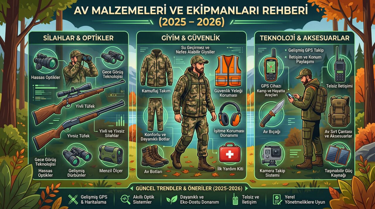 Av Malzemeleri ve Ekipmanları Rehberi (2026)