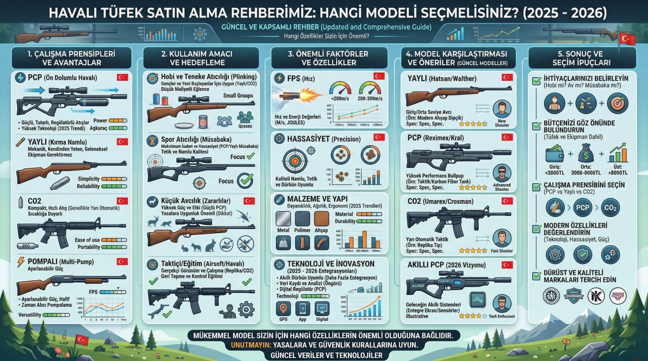 Havalı Tüfek Satın Alma Rehberimiz: Hangi Modeli Seçmelisiniz? (2026)