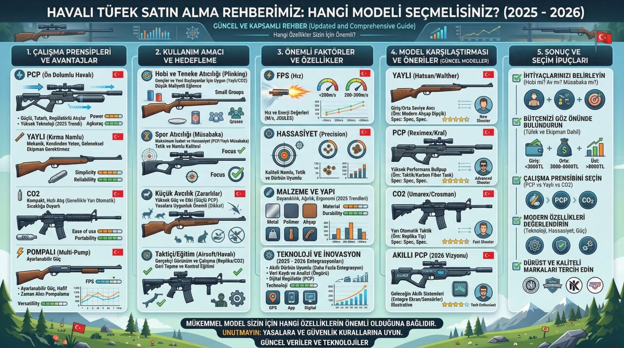 Havalı Tüfek Satın Alma Rehberimiz: Hangi Modeli Seçmelisiniz? (2026)