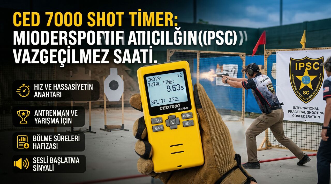 CED 7000 Shot Timer: Modern Sportif Atıcılığın (IPSC) Vazgeçilmez Saati