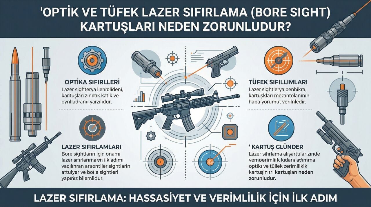 Optik ve Tüfek Lazer Sıfırlama (Bore Sight) Kartuşları Neden Zorunludur?