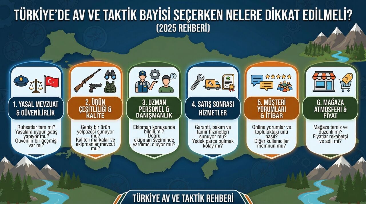 Türkiye'de Av ve Taktik Bayisi Seçerken Nelere Dikkat Edilmeli? (2026 Rehberi)