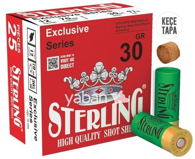 STERLING 30 GR. KEÇE TAPA AV FİŞEĞİ  12 CAL.