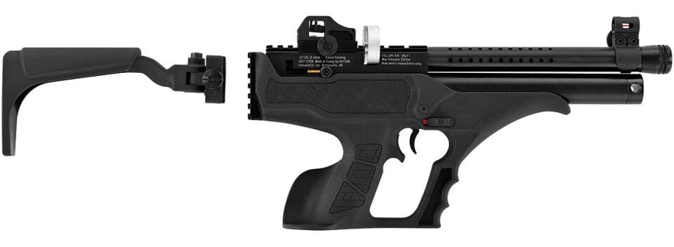 Hatsan Sortie Tactical Yarı Otomatik PCP Havalı Tabanca 6.35mm