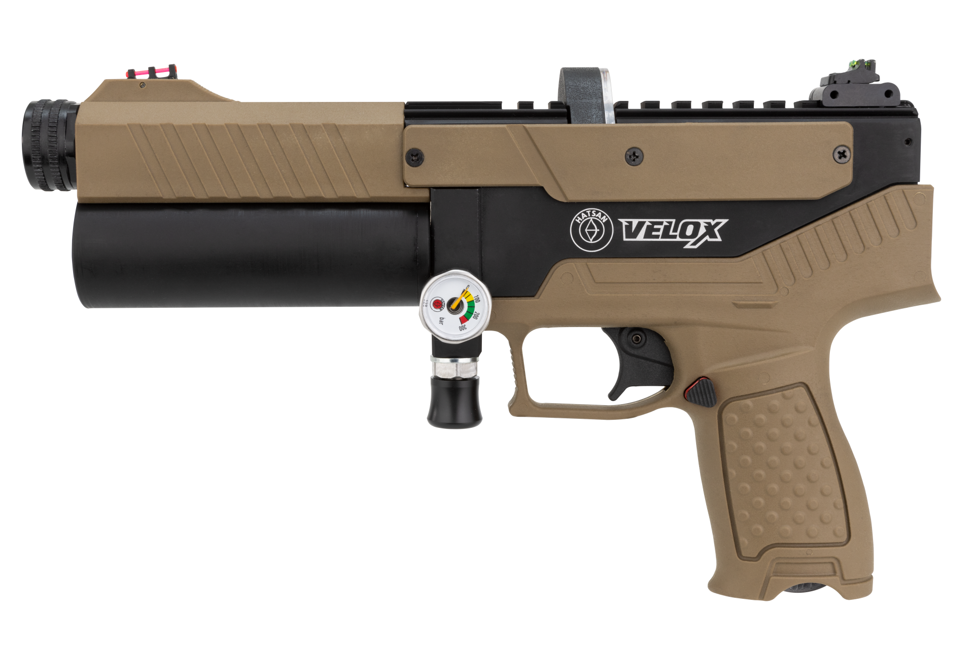 Hatsan Velox FDE Çöl PCP Havalı Tabanca 6.35 mm - Yarı Otomatik