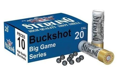STERLING BUCKSHOT 11/0 9 PELLETS  20 CAL.