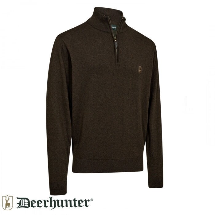 DEERHUNTER Harrington Fermuarlı Kazak - L