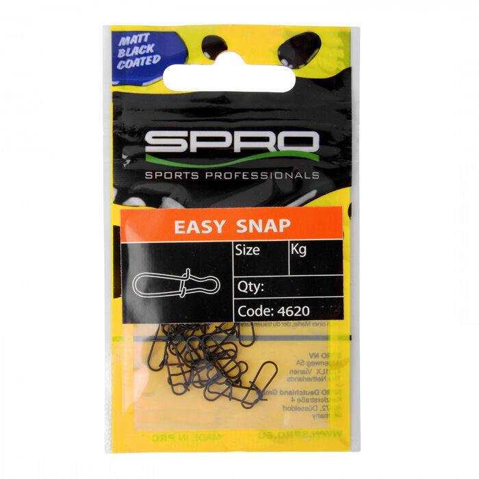 SPRO Matte Black Easy Snap Fırdöndü #00