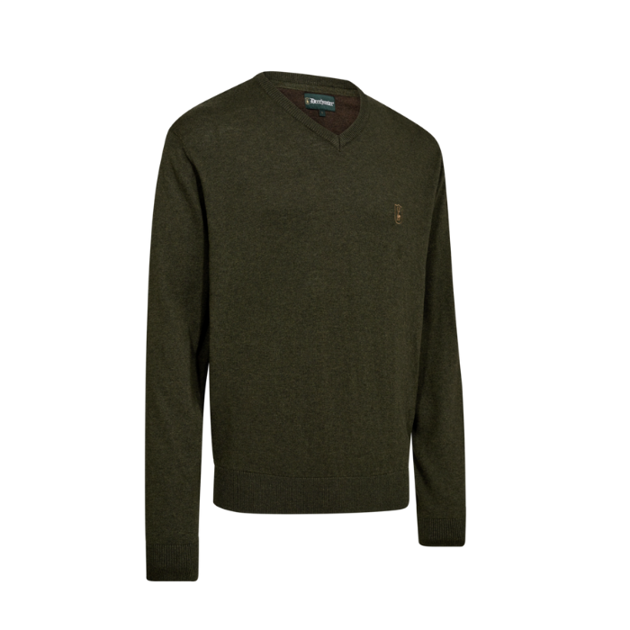 DEERHUNTER Harrington V Yaka Yeşil Kazak - L