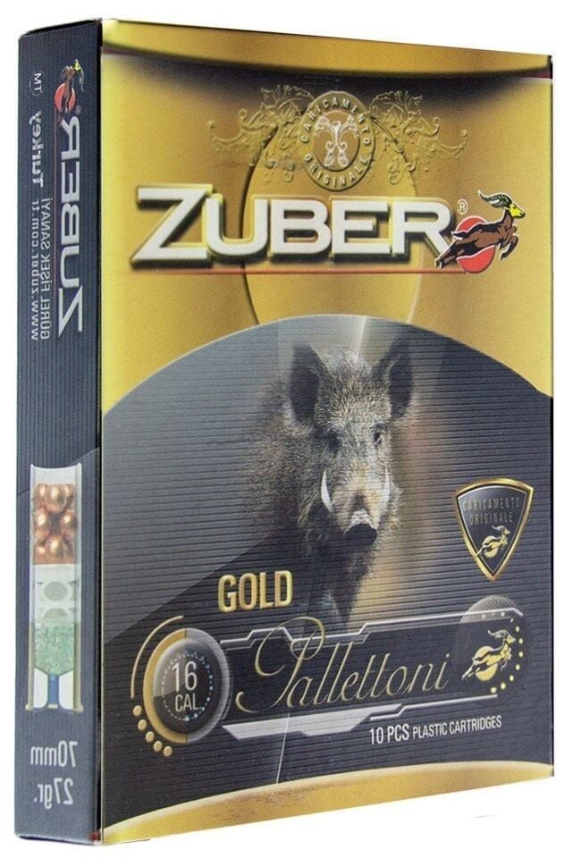 ZUBER GOLD PALLETTONI 11/0 9 PELLETS BUCKSHOT  20 CAL.