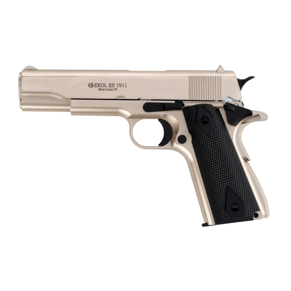 Ekol ES 1911 Blowback Colt Saten Havalı Tabanca 4.5mm (Full Metal)