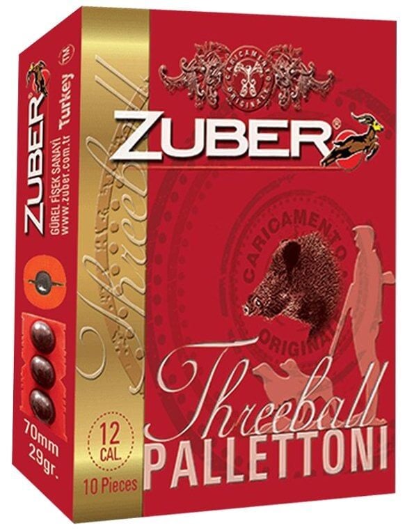 ZUBER THREEBALL 3'LÜ KURŞUN  12 CAL.