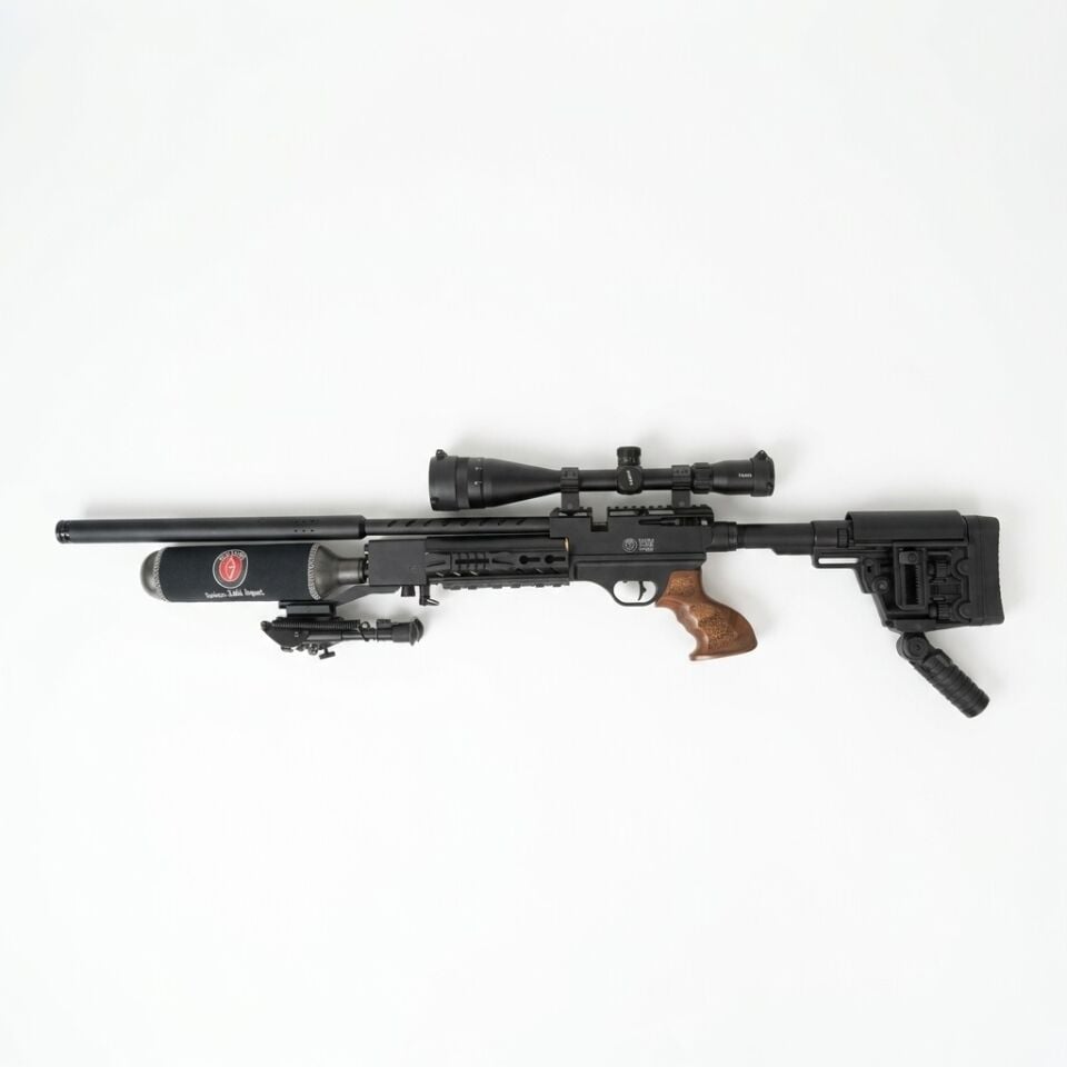 Hatsan Factor Sniper S Combo Set - diğer yandan görünüm, T-Eagle EOS 6-24x50 dürbün